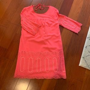 Crown & ivy pink eyelet dress
